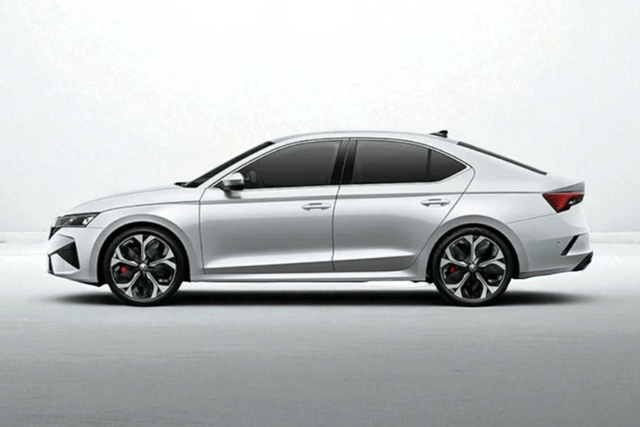 Skoda Octavia RS Candy White Color Image